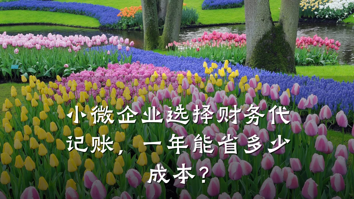 小微企业选择财务代记账，一年能省多少成本？