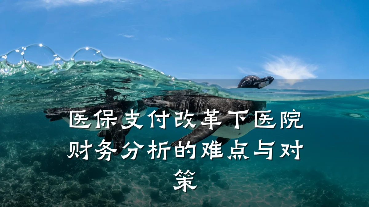 医保支付改革下医院财务分析的难点与对策