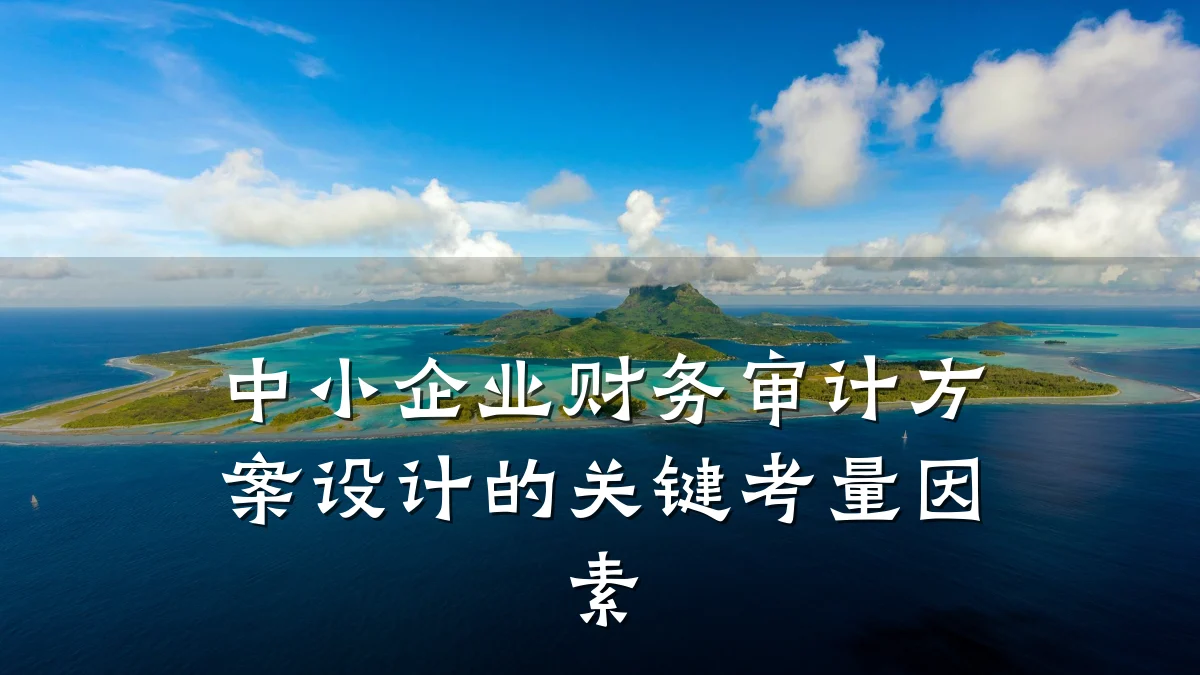 中小企业财务审计方案设计的关键考量因素