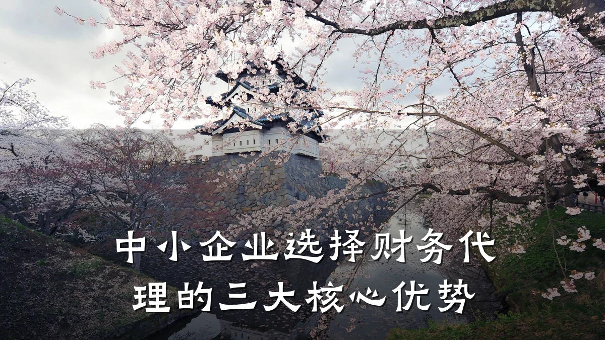 中小企业选择财务代理的三大核心优势