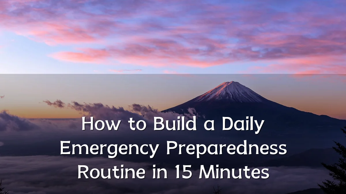 How to Build a Daily Emergency Preparedness Routine in 15 Minutes